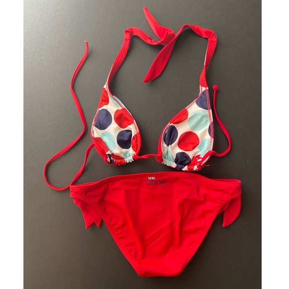 Billabong Bikini Two Piece Swimsuit with Reversible Top 2000s - Picture 2 of 7